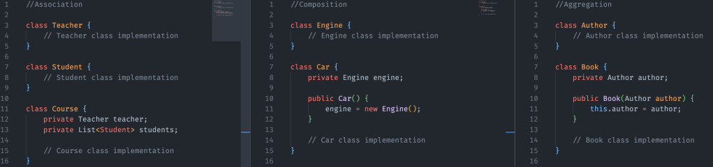 Association, Composition, and Aggregation: Disentangling the Relationships in Object-Oriented&nbsp;Programming